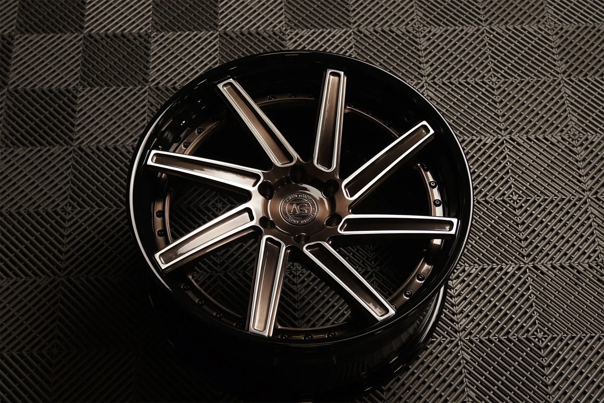 Signature Line AGL22-8D — Brushed Black Chrome, Brushed Face